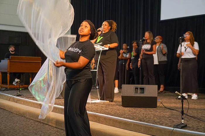 Dance and Flags at Victory Bible Church in Pasadena, CA